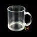 11oz Sublimation Coated Crystal Clear Glass Mugs